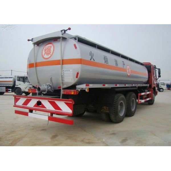 Fuel Oil Tank Truck 20 Tons , 6X4 LHD Euro2 290HP Mobile Fuel Trucks