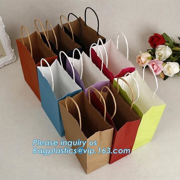 Fashion Custom Printing Luxury Gift Shopping Carrier Paper Bag With Your Own Logo Print,strong twisted handle black leat