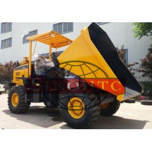 China 5 Ton Light Duty Dump Trucks 4WD Wheel Site Dumper Truck With Detuz Engine wholesale