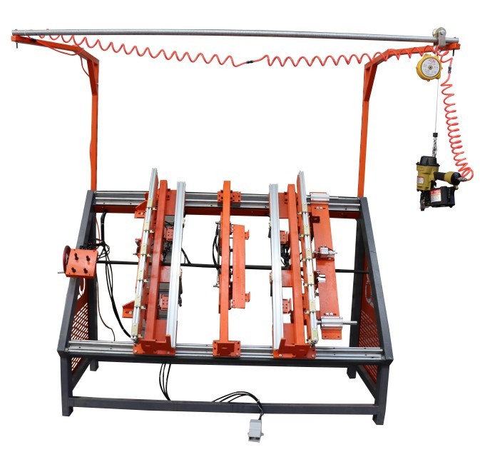 Automatic Wood Pallet Nailing Machine Pallet Maker Machine, Automatic pallet nailing machine with pneumatic operation