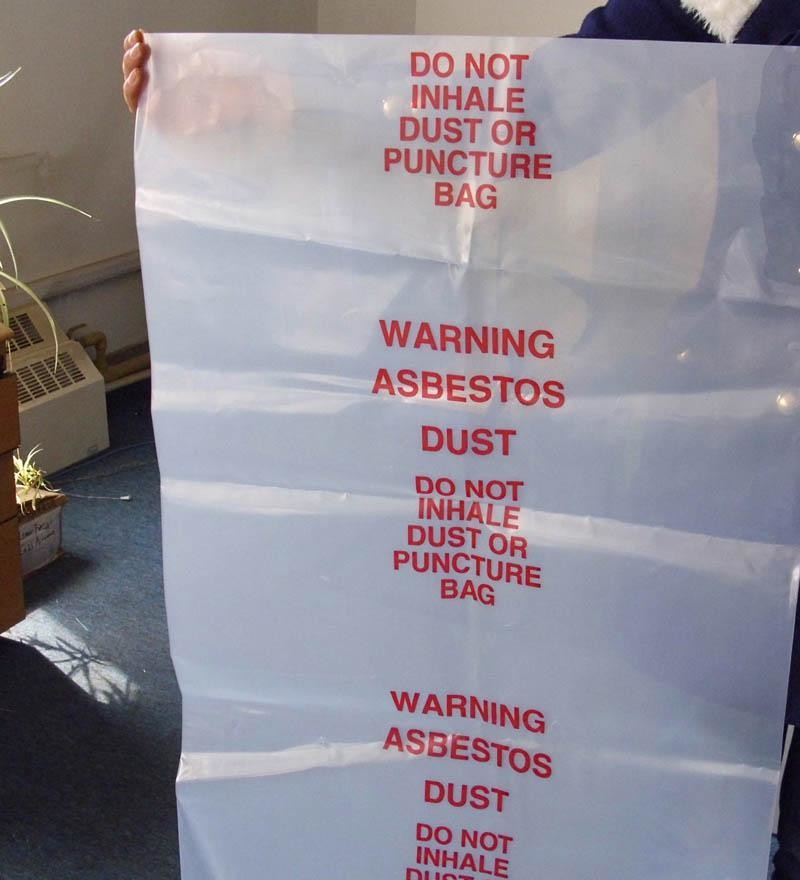 Heavy Duty Construction Plastic Asbestos Bag Waste Bag,Heavy Duty Disposal Polythene bags For Asbestos Removal BAGEASE