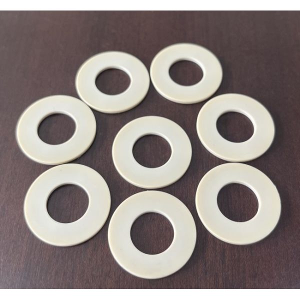 High Temp Resistant PEEK Pad Milk White ID12 OD24 H1.5 Back Up Ring Cold Resistant
