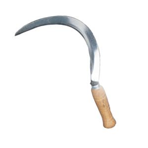 China Customized OEM Support S32 Grass Sickle with 1.5MM Blade Thickness and Round Handle wholesale