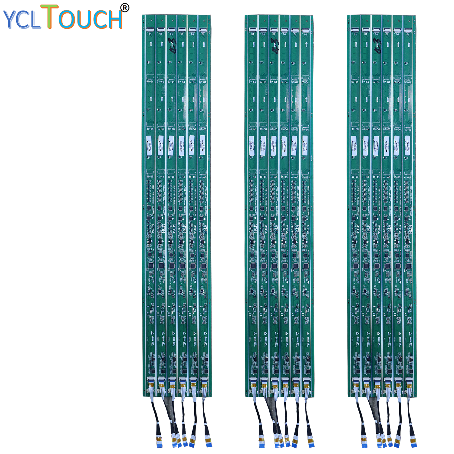 Finger Touch Screen Components PCBA Module Army Green Size Customized