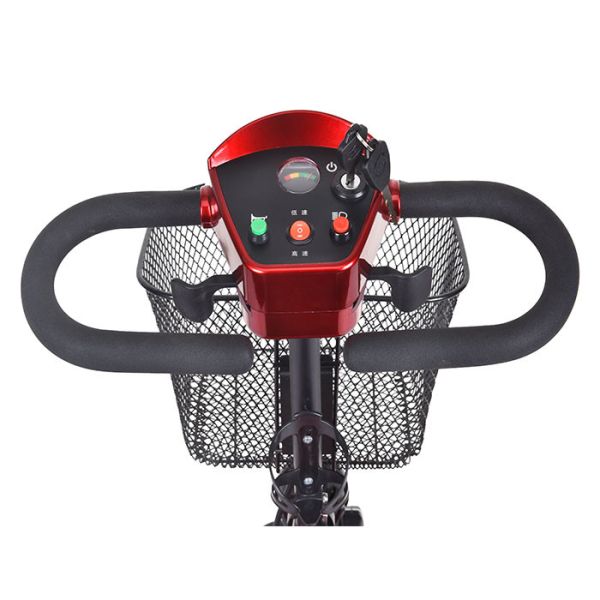 250w Four Wheel Elderly Electric Mobility Scooter Lightweight Aluminium Frame