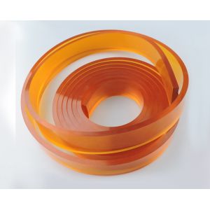 Polyurethane Silk Screen Squeegee Rubber Scraping Strip 4m / Roll Length
