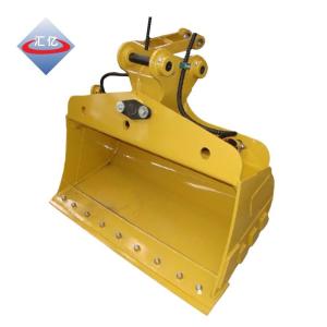 China 45T Excavator Cleanup Bucket Sloping Grading Tilting Ditching Bucket wholesale