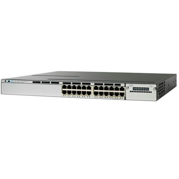 WS-C3850-24P-E Stackable Network Switch 24 Port Gigabit IP Services Features