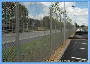 China Prison Galvanized Anti - Climbing 358 Mesh Fencing / Security Fencing Panels wholesale