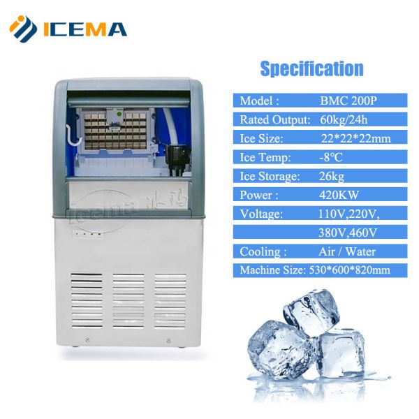 48kg/24H Commercial Ice Cube Machine Automatic 420w 220v