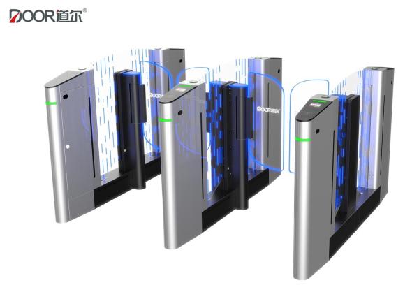Quality Well design speed gate turnstile 6628 with 8 groups infrared sensor and  electroplating on stainless steel for sale