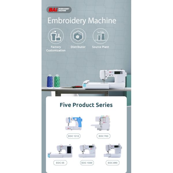 BAI Home Computerized Embroidery Machine 235mm Embroidery Machine Table Stand