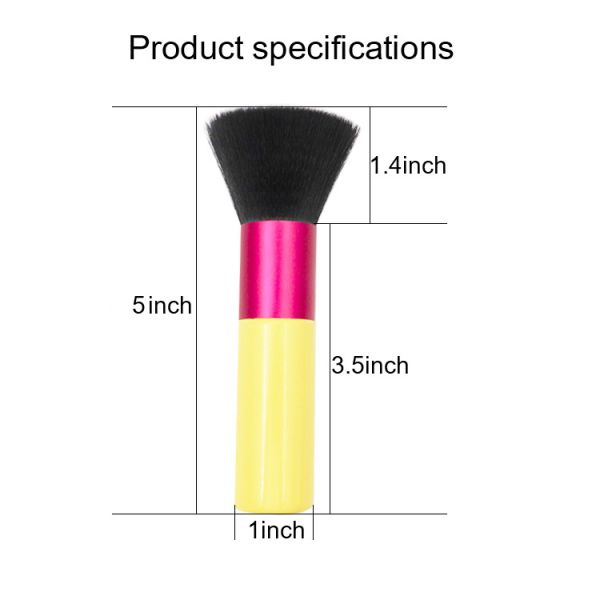 Synthetic Hair 12.8*2.5cm Telescopic Foundation Makeup Brushes
