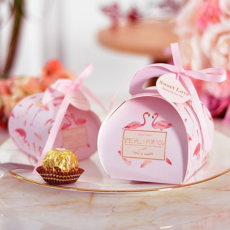 High Quality Custom Logo Bright Color Bloom Printed Packaging Gift Paper Candy Box