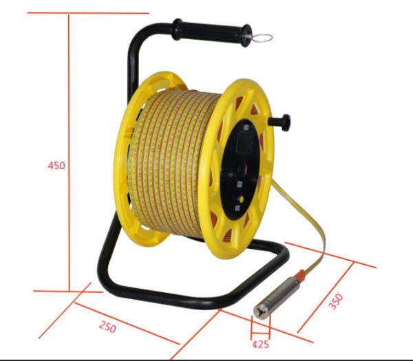 Quality 15m 30m~500m Portable Cable Ruler Water Level Sensor with Alarm Water level meter Level Measuring Instruments for sale