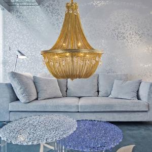 China Crystal Hanging chain pendant light chandelier Lamp Fixtures (WH-CC-18) wholesale
