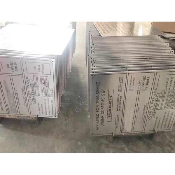 Stainless Steel CSC Plate for 20' Container Parts and Corrosion Prevention in ISO Shipping Container