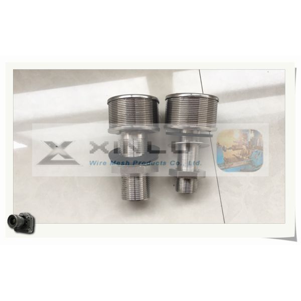 Quick Connect Filter Wedge Wire Screen Nozzle 45mm 53mm Diameter For Absorption