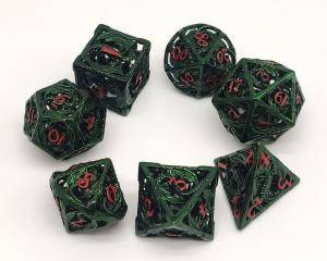 Handmade Cool Metal Polyhedral Dice Practical Durable For Shadowrun