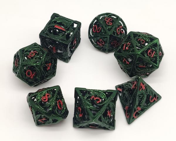 Quality Handmade Cool Metal Polyhedral Dice Practical Durable For Shadowrun for sale