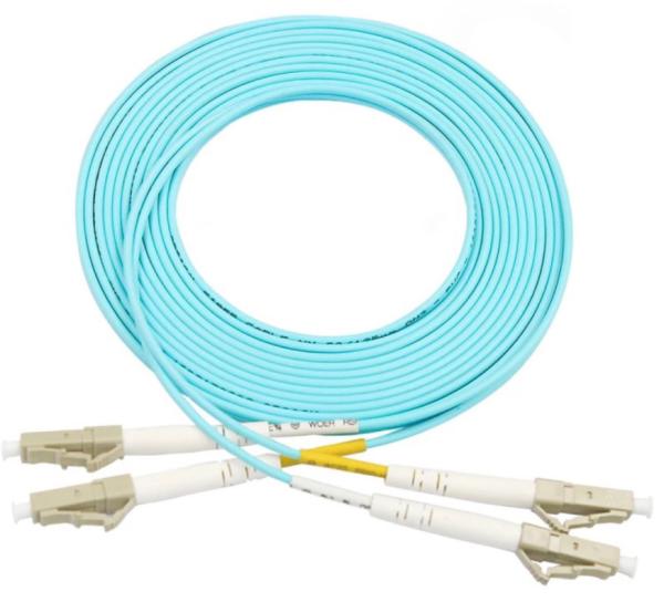 Quality lc lc patch cord OM3 / OM4 3Meter 10 Gigabit Multimode Duplex PVC LSZH for sale