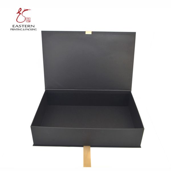 Custom Printed Paperboard Packaging Box with Ribbon Closure
