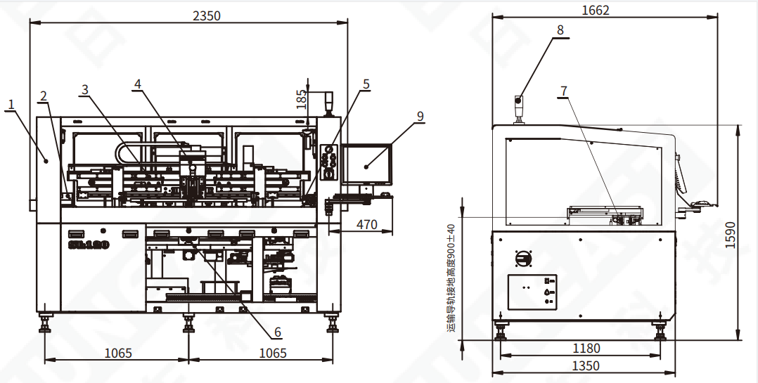 0.2MM-6MM Thickness Full Automatic Solder Paste Printer YSL-510H