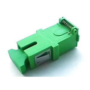 Blue Dust Cap Simplex Auto Shutter SC Fiber Optic Coupler