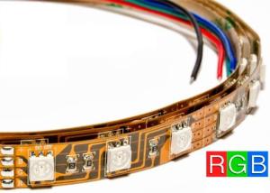 China SMD5050 RGB flexible led strip light colour changing on sale