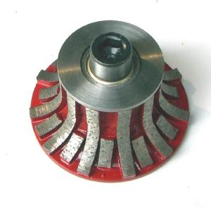 Segmented Portable Carving Diamond Profile Wheel For Stone Slab Edge Profiling
