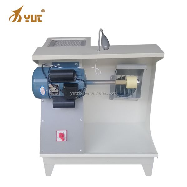 Single Head Footwear Leather Grinding Machine with White Appearance and 220V Voltage