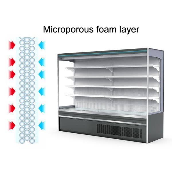 Upright Open Showcase Chiller Supermarket Drink 1600L Display Fridge
