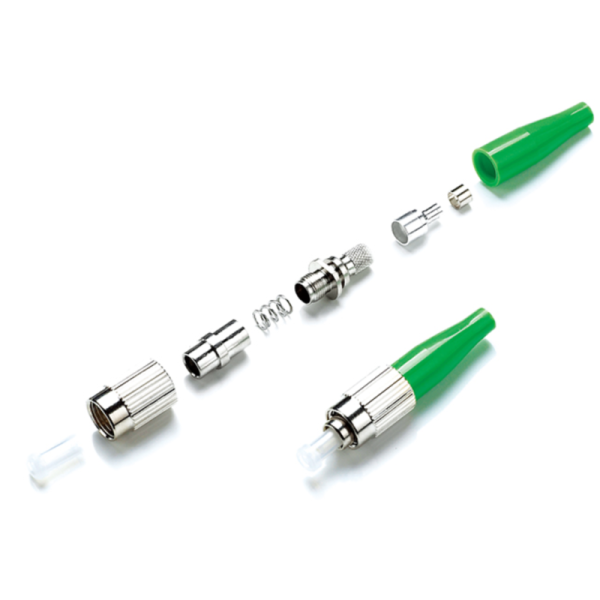 Duplex Fiber Optic Connectors FC / APC Type Flame Retardant Boot For Optics Fiber Cable