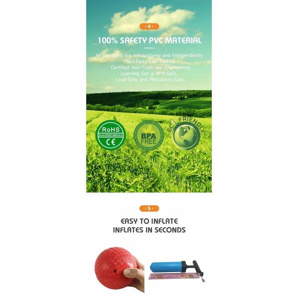 Nontoxic Outdoor Inflatable Playground Ball Multifunctional Odorless