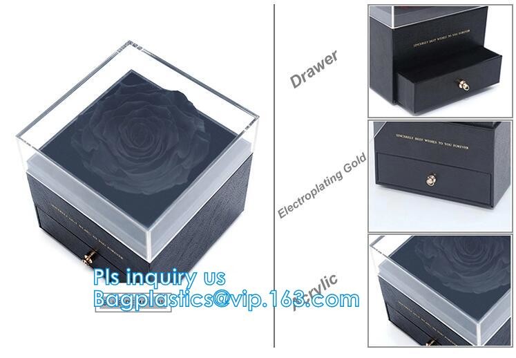 New product custom handmade small luxury wedding paper jewellery white gift box with ribbon closure,Silk Customised Pock