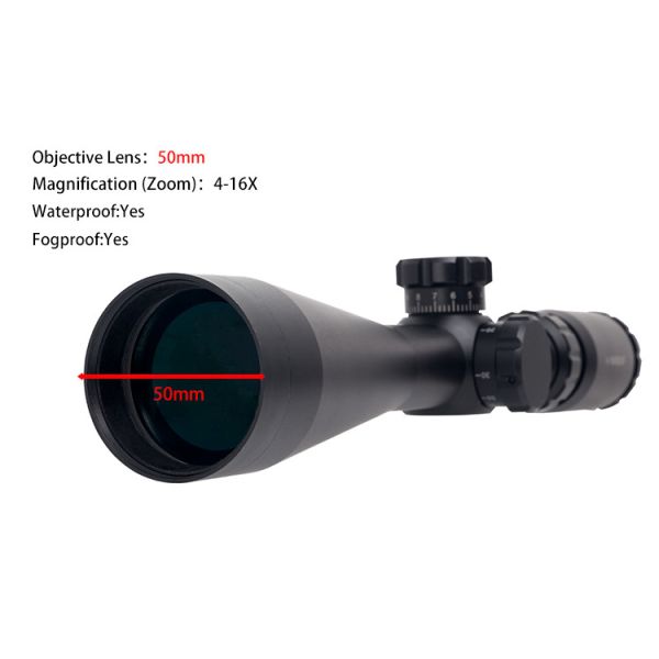 Water Proof First Focal Plane Scopes For Hunting 4-16X50SFE Black Matte