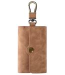 Two Fold Keychain RFID Blocker Pouch Prevent Signal Relaying 4 Hooks Keyring