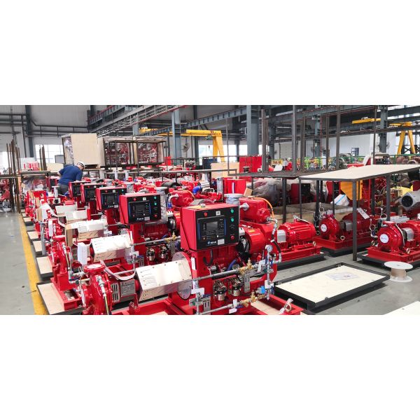 500 GPM End Suction Fire Pump , High Strength Diesel Fire Water Pump 116 PSI