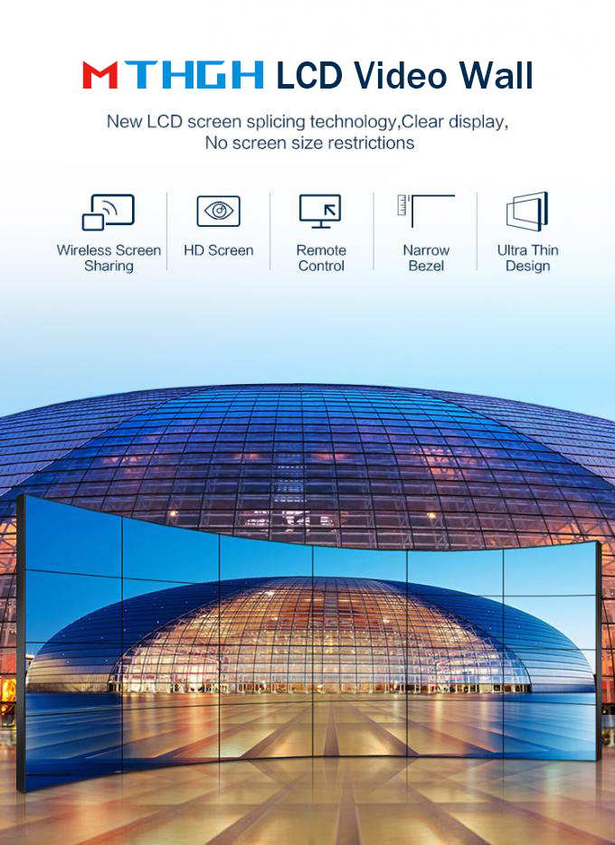 MTHGH 55 Inch 4K Multi Purpose Lcd Screen Commercial Video Advertising 0