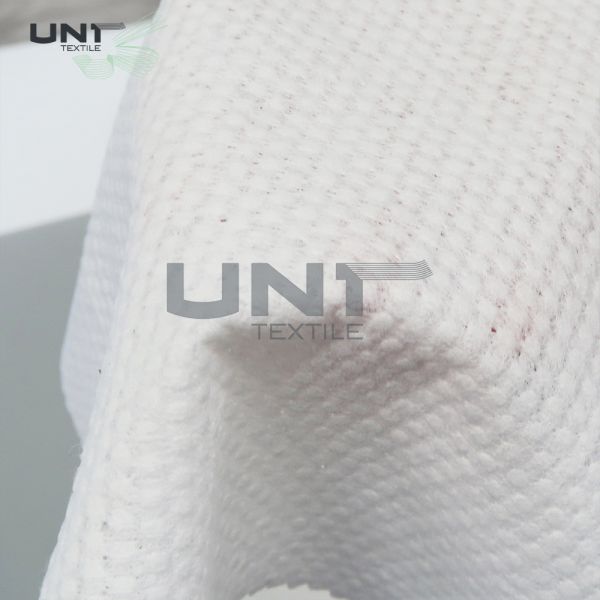 Pearl Pattern Spunlace Nonwoven Fabric Polyester / Viscose Cross Lapping