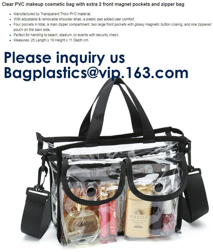 PVC Tote Bag Interior Mesh Reinforced Double-Stitched Handle Storage Bags hold up Bags measure 56 x 21 x 16cm Holds appr