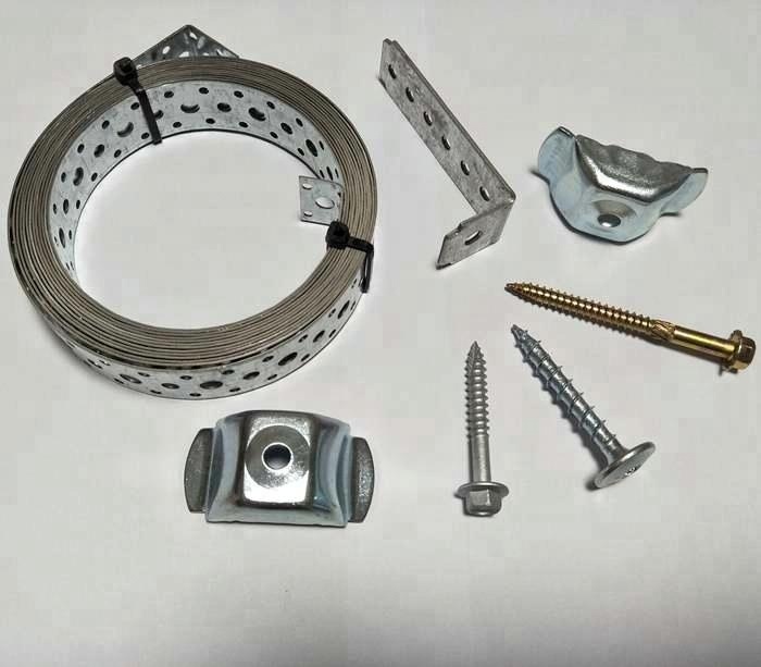 Silver HVAC Duct Fitting Strap Perforated Plumbers Metal Tape Hanger Bar Galvanized