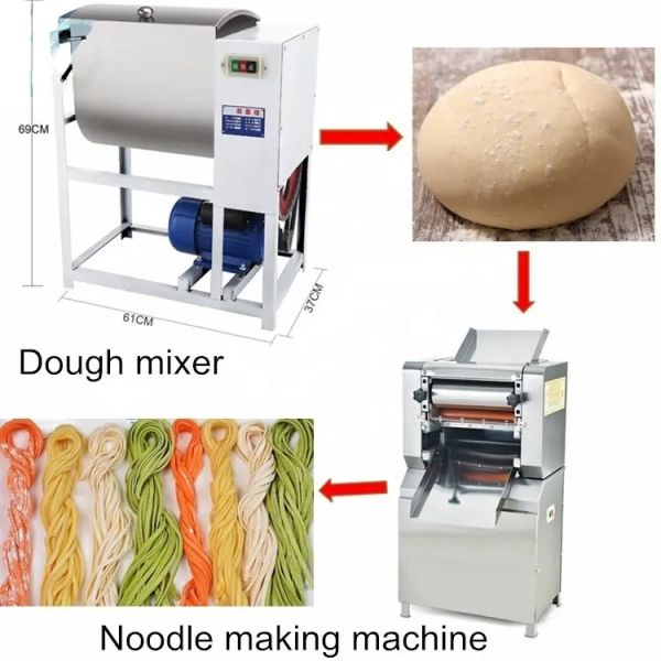 Stainless Steel Noodle Maker Machine Cutting Adjustable Thickness Dough Fresh Pasta Making For Kitchen Tool