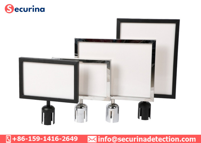Horizontal Frame A4 Crowd Control Barrier Connector 63mm With Three Colors