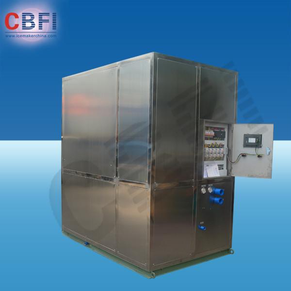 Quality Cold Drink Shops Plate Ice Machine With PLC Central Program Control  for sale