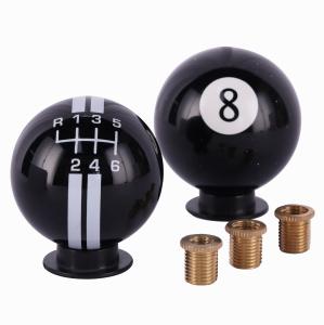 Wholesale customization 5 speed car universal black 8 ball shift knob gear shift knobs