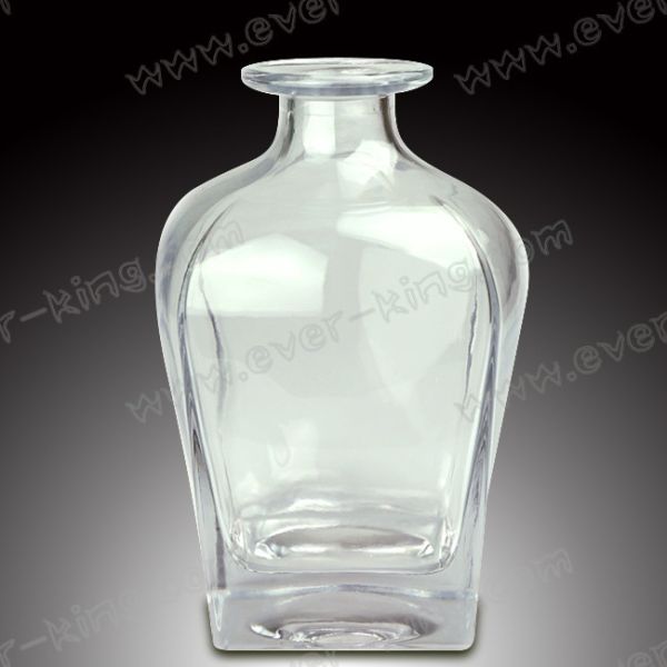 Glass cap 500 ML Round Oval Rum Tequila Bottle