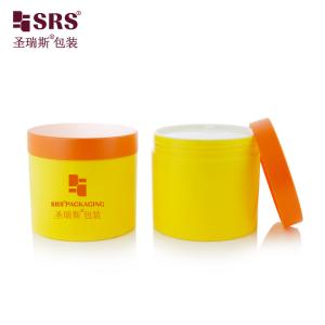 China SRSQ 400g Empty Glossy Surface PP PCR Recycled Material With Certificate Body Cream Jar Container Customize Color Available wholesale