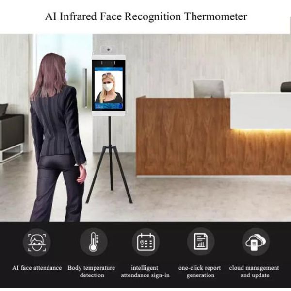 IP54 RK3288 Face Recognition Time Attendance System PCAP