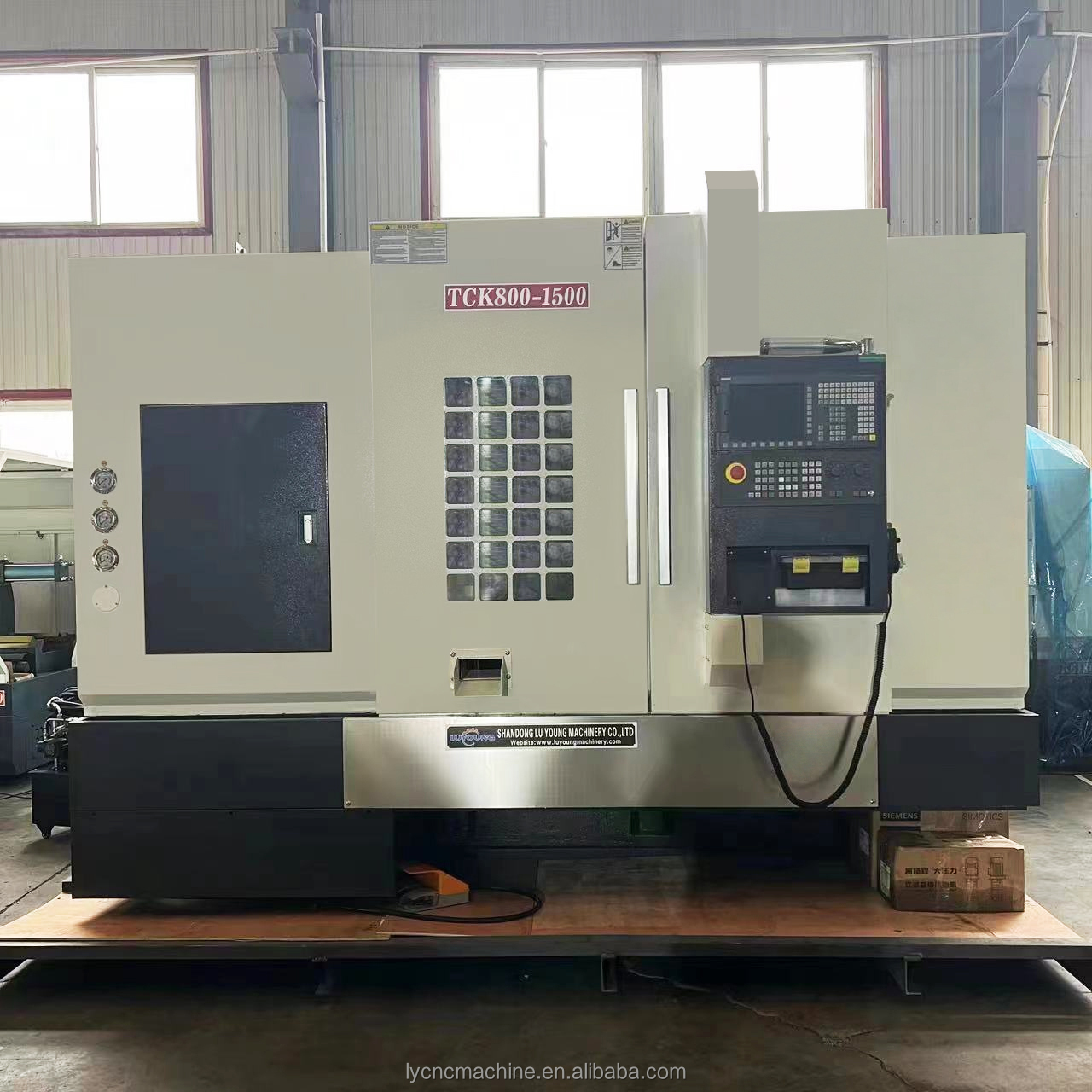 TCK800 Horizontal Lathe Milling Machine 3 Jaw Manual Chuck GSK CNC Gear Bearing